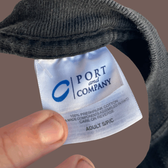 Port & Company Alpha Phi Omega Tee | Black | Size S | Vintage - Picture 3 of 4